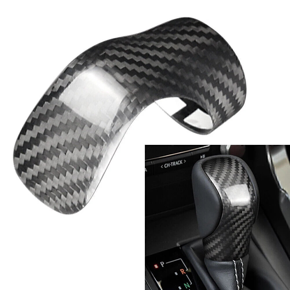 Carbon Fiber Gear Shift Knob Cover Trim for Lexus IS ES GS NX RX RC (2014–2023)