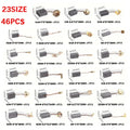 Set of 46 Carbon Brushes for Electric Tools and Equipment