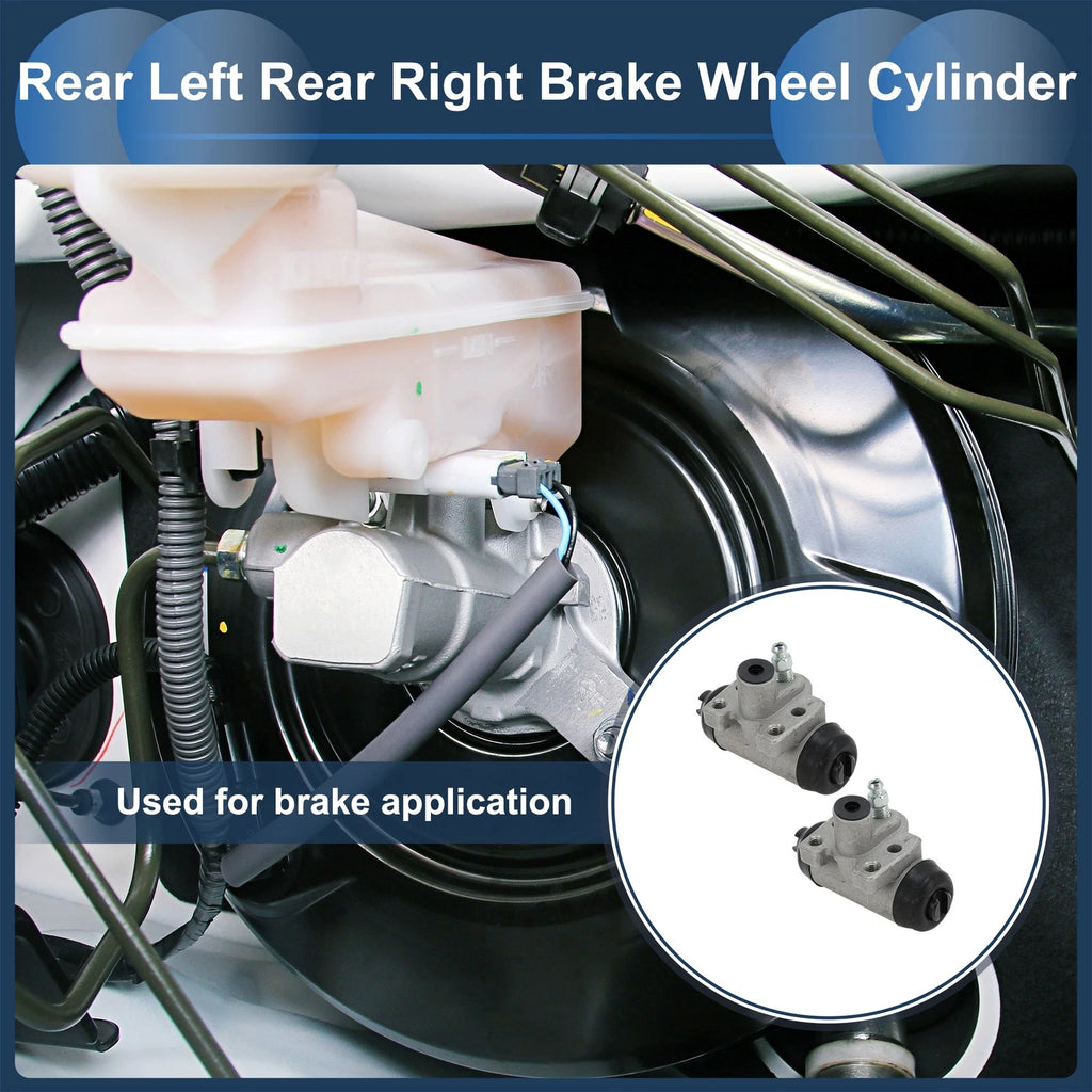 2X Brake Wheel Cylinder No.W37846 for Honda Civic (1990–2000) Aluminum Alloy