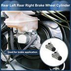 2X Brake Wheel Cylinder No.W37846 for Honda Civic (1990–2000) Aluminum Alloy