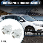 2X License Plate Tag Light Socket No. 34102SWAA01 for Honda Civic Odyssey 