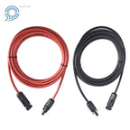 Solar Panel Extension Cable Wire Connector 12AWG for Universal Use (10ft)