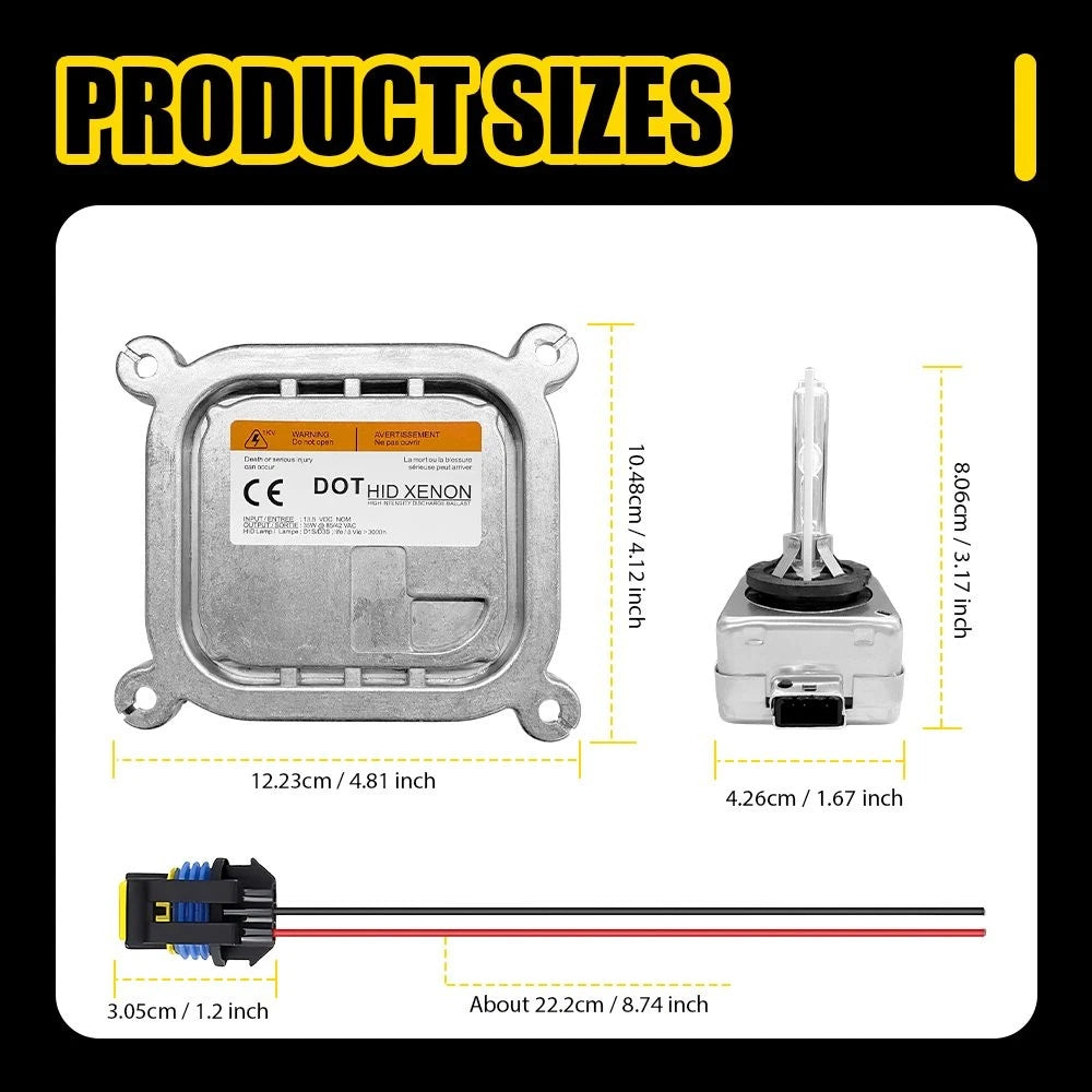 Xenon Ballast D3S HID Bulb Module for Chevrolet Traverse (2019)