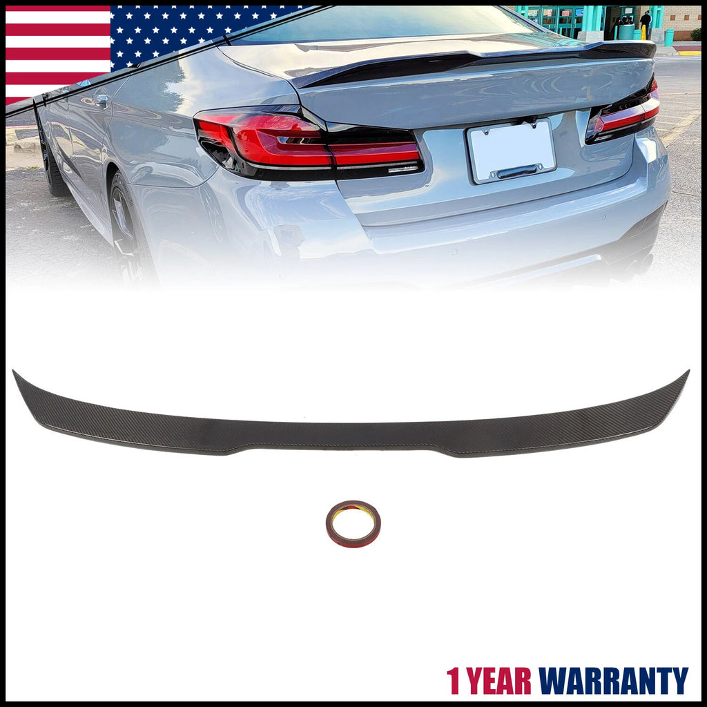Carbon Fiber Trunk Spoiler Wing for BMW G30 530i 540i F90 M5 (2017–2023)