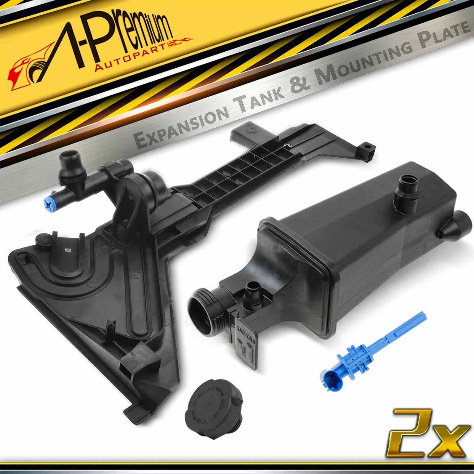 Coolant Expansion Tank & Mounting Plate for BMW 323Ci 325i (1999–2006)