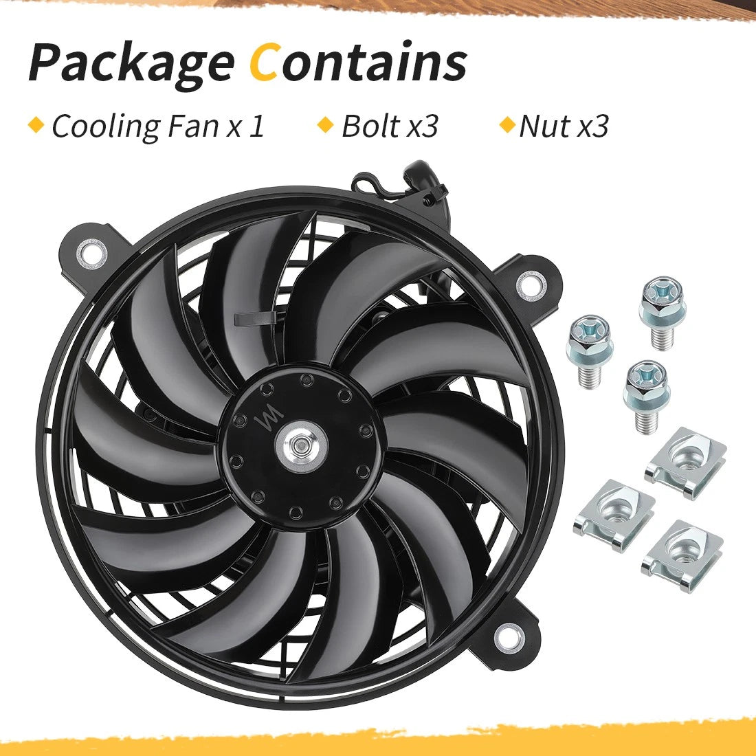 Radiator Fan for Suzuki Quadsport Z400 (2009–2014) w/ Bolt Nut