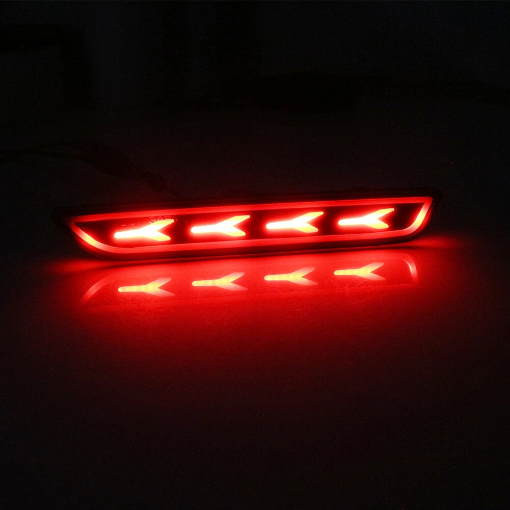 2pc Smoked Lens Red LED Rear Side Marker Lights for Ford Mustang (2010–2014)
