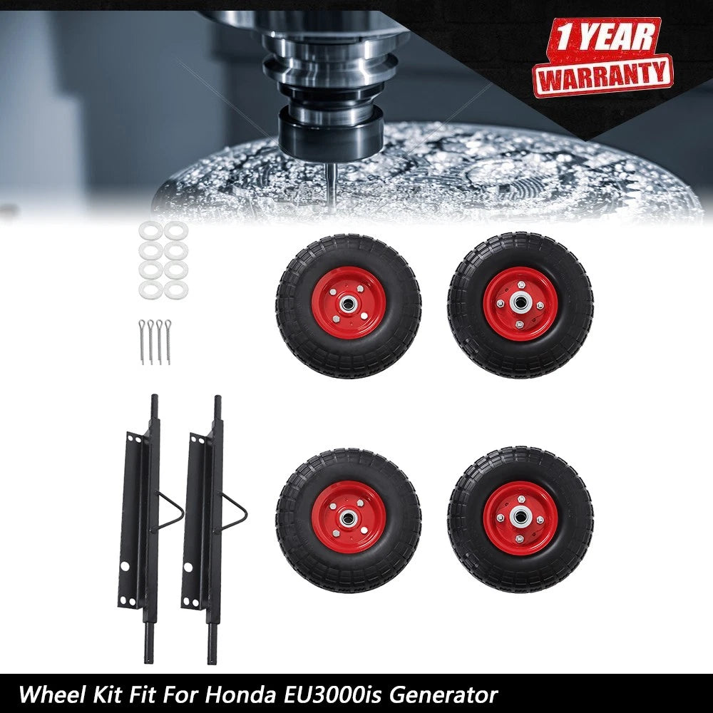 Wheel Kit for Honda Generator EU3000is (2003–2023) - Solid Never Flat Tires
