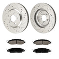 Front Brake Rotors and Ceramic Pads Kit for Ford Mustang (2005–2010)