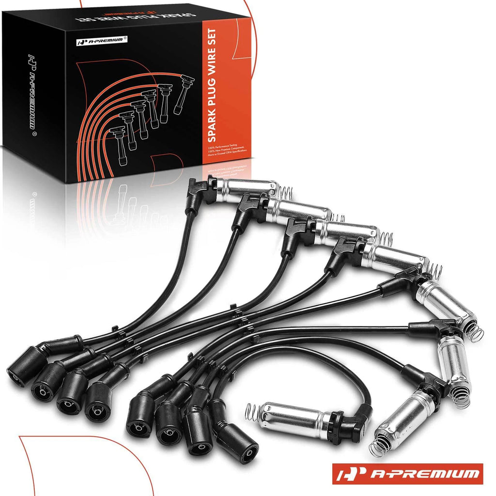 8x Spark Plug Wire Set for Chevrolet Silverado 1500 (2014–2021) GMC Yukon