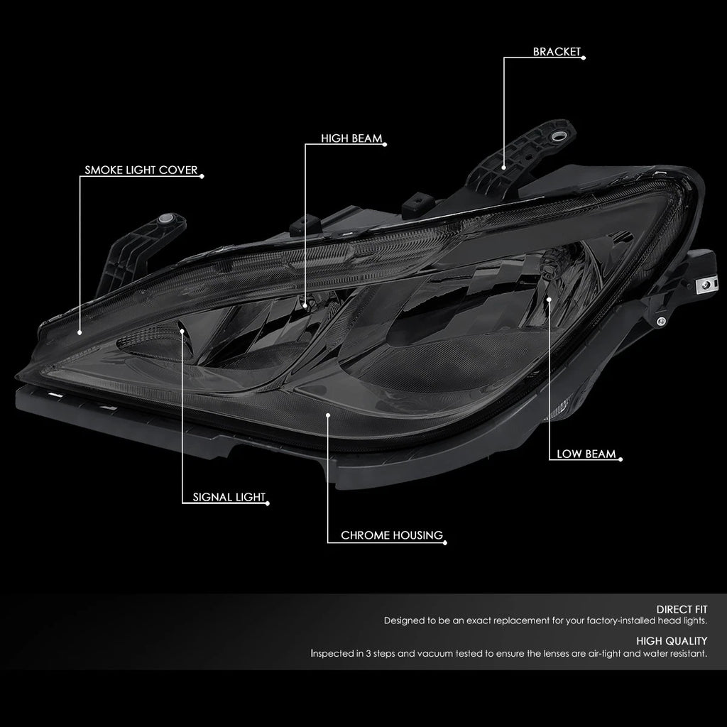 Smoked/Clear Headlight Lamps for Chrysler Pacifica Voyager (2017–2020)