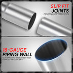 45 Degrees Bend Exhaust Pipe for Universal Applications (18-Gauge, 2" OD)