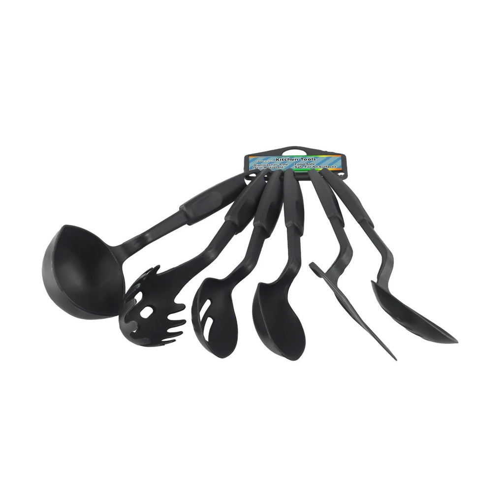 Set of 6 Non-Stick Nylon Cooking Utensils for Baking & Frying