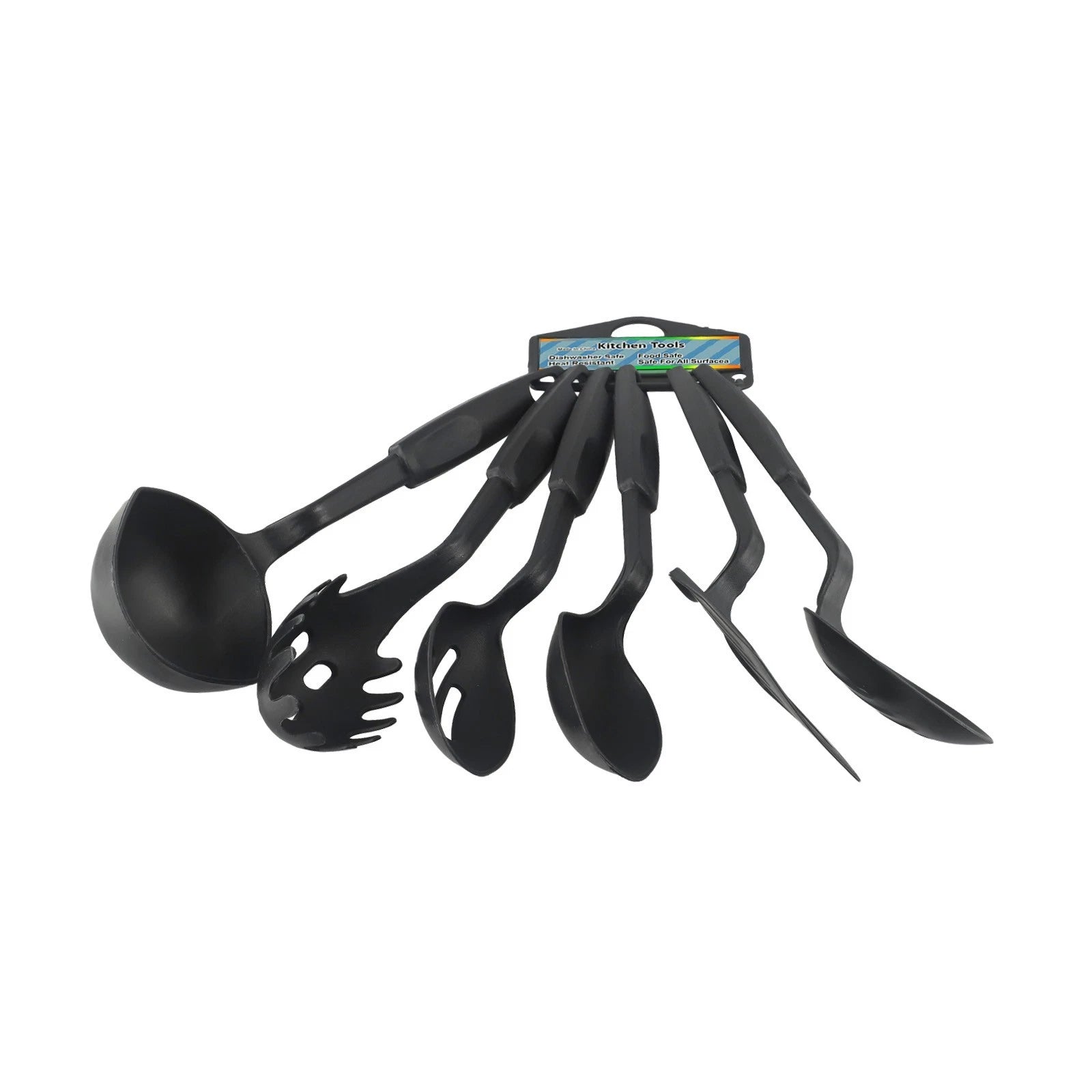 Set of 6 Non-Stick Nylon Cooking Utensils for Baking & Frying