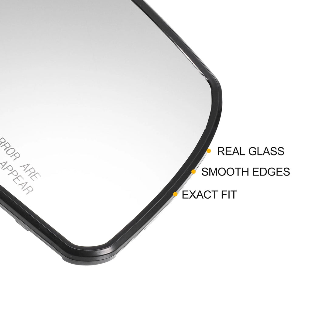Right White Heated Mirror Glass for Toyota Tundra (without Lamp)