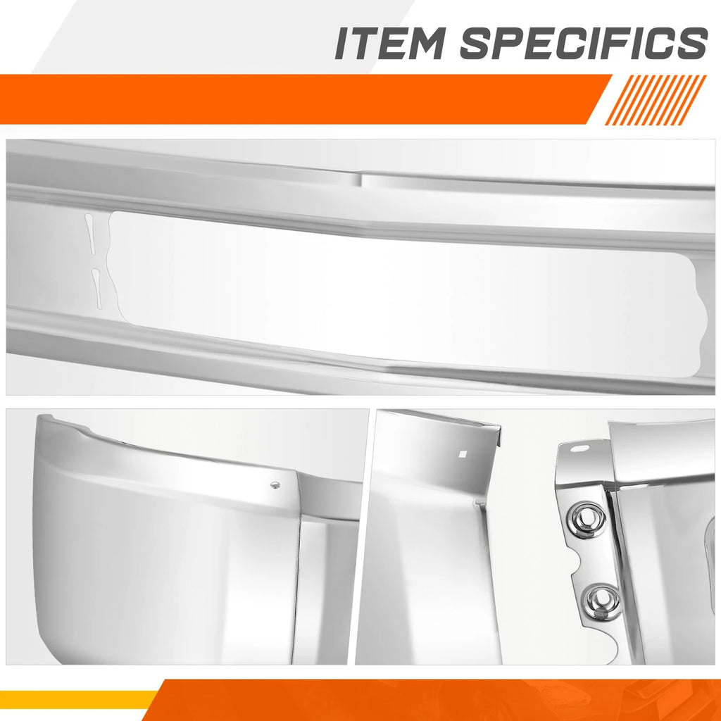 Front Steel Bumper Face Bar Chrome for Chevrolet Silverado 2500 3500 HD (2015–2019)