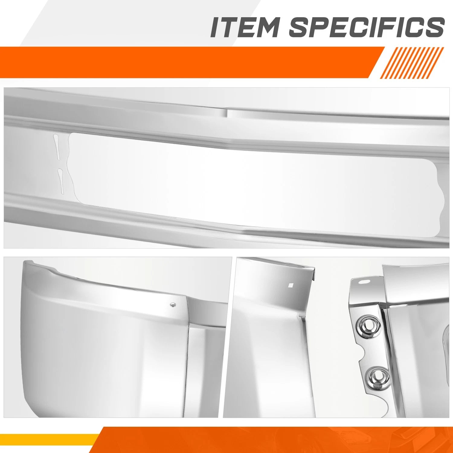 Front Steel Bumper Face Bar Chrome for Chevrolet Silverado 2500 3500 HD (2015–2019)