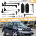 10 Pcs Front Tie Rod End Sway Bar Link for Toyota Lexus RX330 (2004–2006)