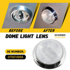 AUXITO Chrome Roof Round Dome Light Base + Lens for Chevrolet (1971–1981)