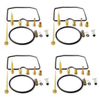 4X Carburetor Repair Kit for Kawasaki KVF300 Prairie (1999–2002)