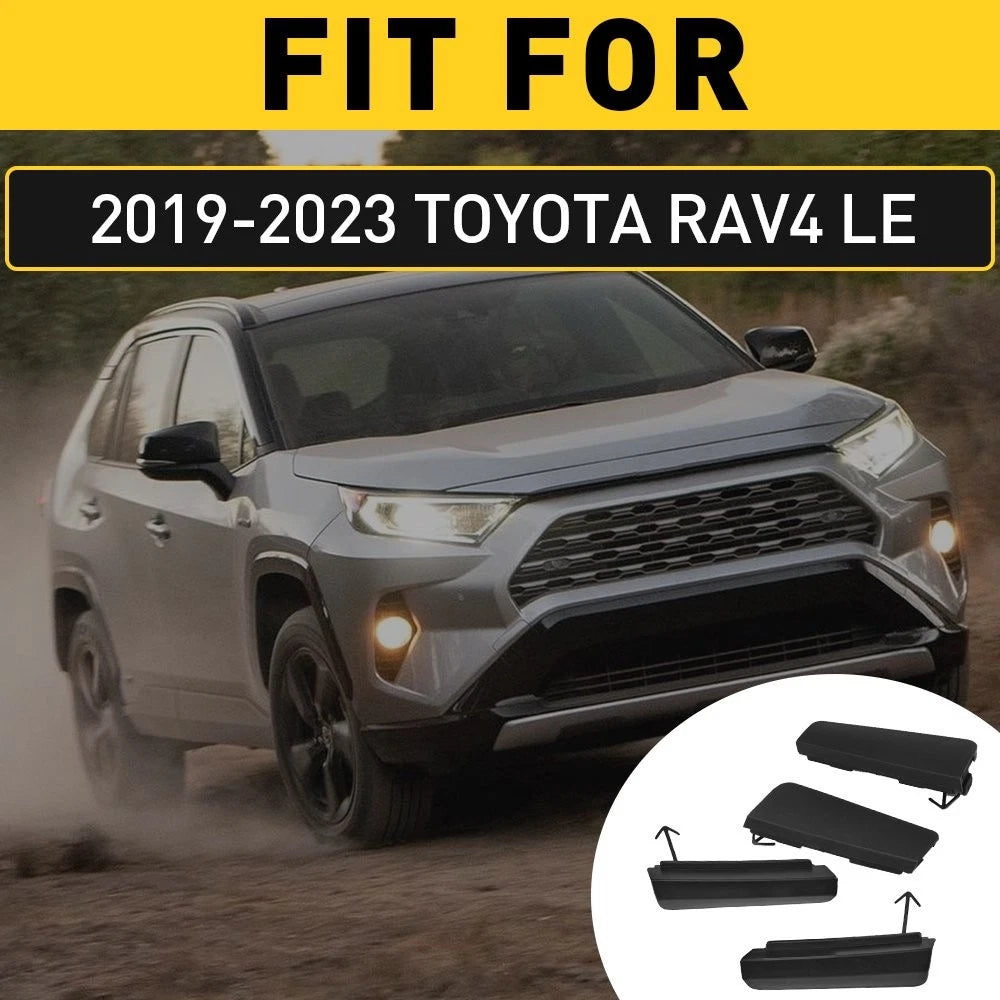 4X Front Bumper Tow Hook Eye Cover Cap for Toyota RAV4 (2019–2023)