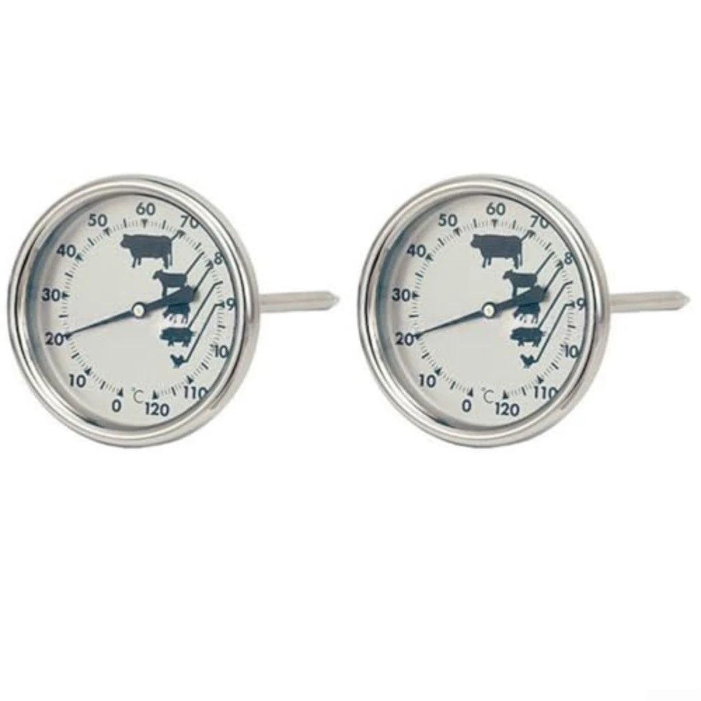 Grill Thermometer Bimetal Stainless Steel for Universal Use