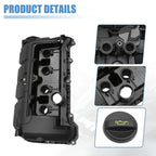 1 Set Engine Valve Cover and Gasket Replacement for BMW Black
