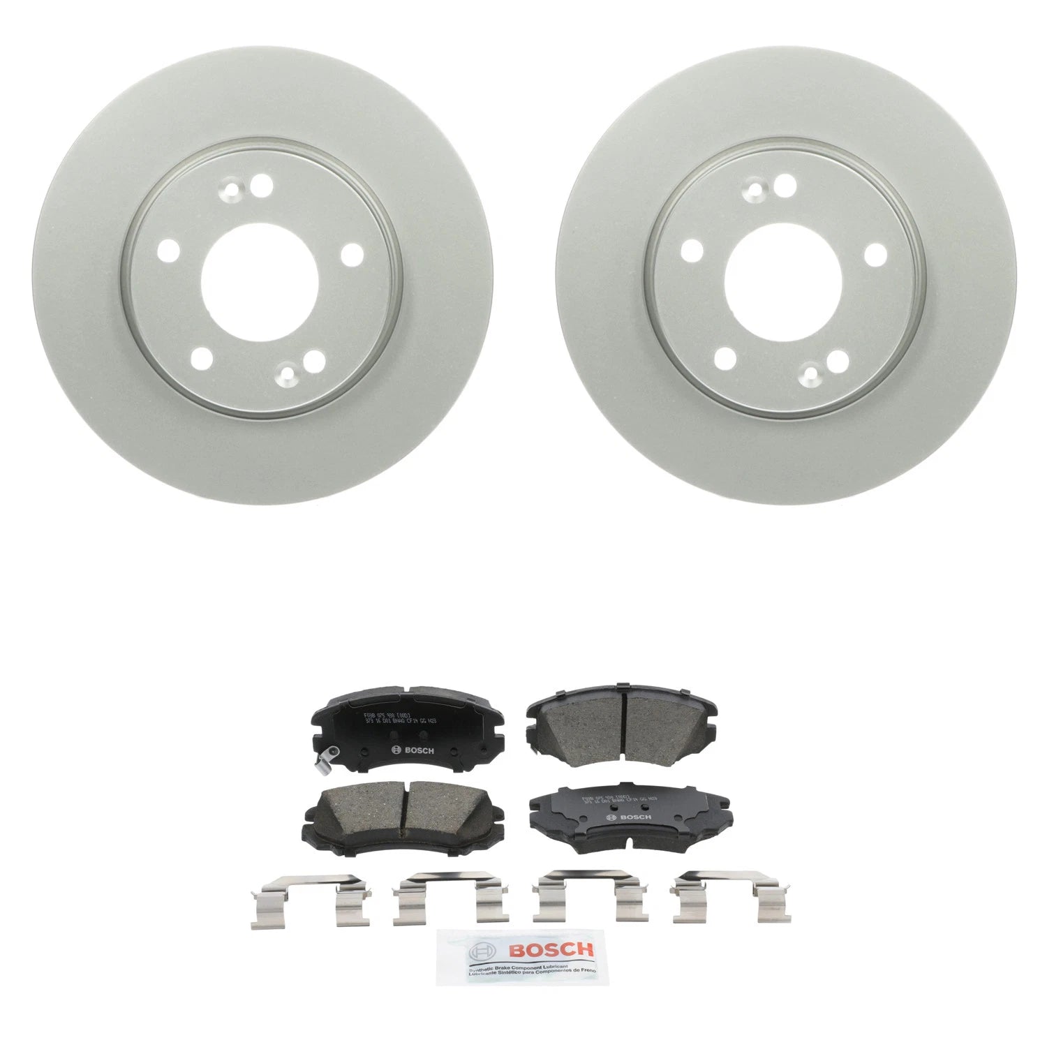 Front Rotors & Ceramic Disc Brake Pad Kit for Hyundai Sonata (2011–2019)