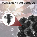 15 Pcs Front Fender Skirt Clip for Mitsubishi Outlander (2007–2020)