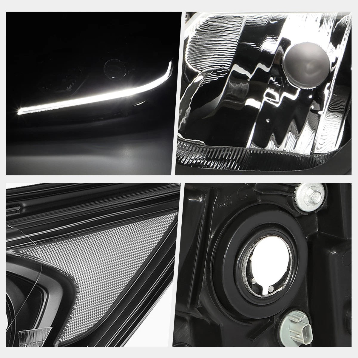 LED DRL Bar Projector Headlight for Honda Accord Sedan (2016–2017)