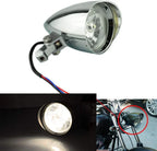6" Chrome Bullet Headlight Lamp for Motorcycle Bobber Chopper Dyna Softail