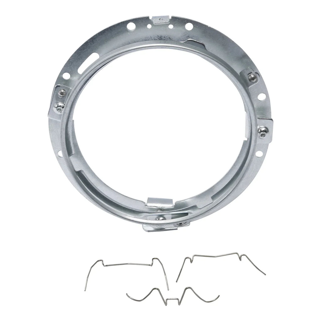 7" Front HID LED Headlight Lamp Mounting Ring for Harley Touring Softail