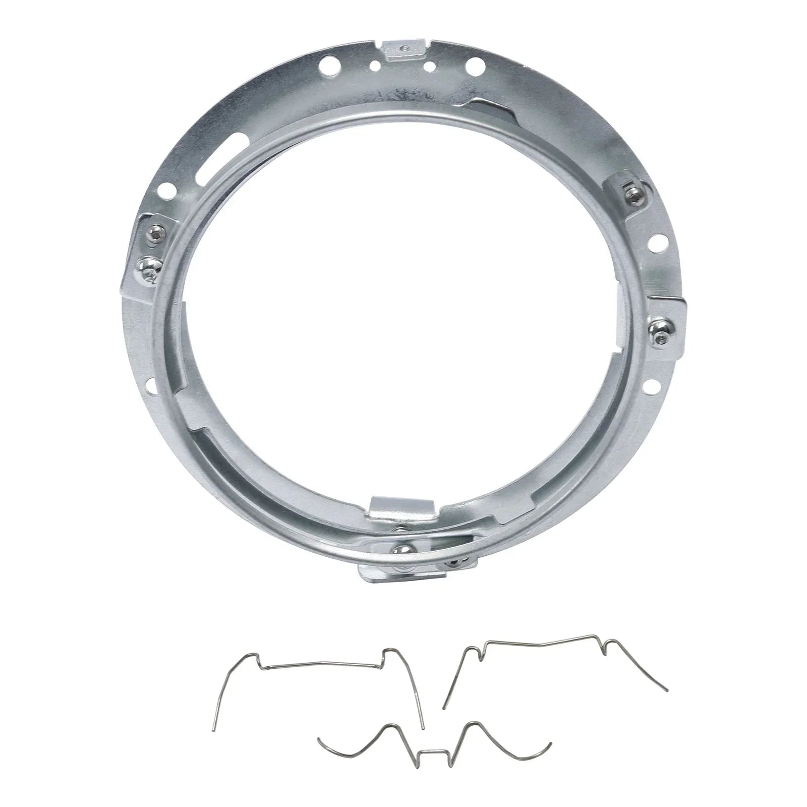 7" Front HID LED Headlight Lamp Mounting Ring for Harley Touring Softail