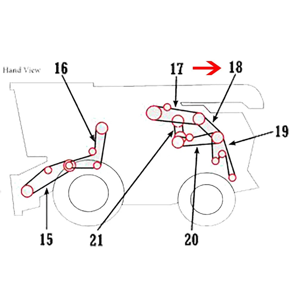 Chopper or Spreader Drive Belt for John Deere Combine (AMH241230, H241230)