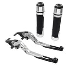 Folding Extendable Brake Clutch Levers & Handlebar Grips for Suzuki TL1000R (1998-2003)