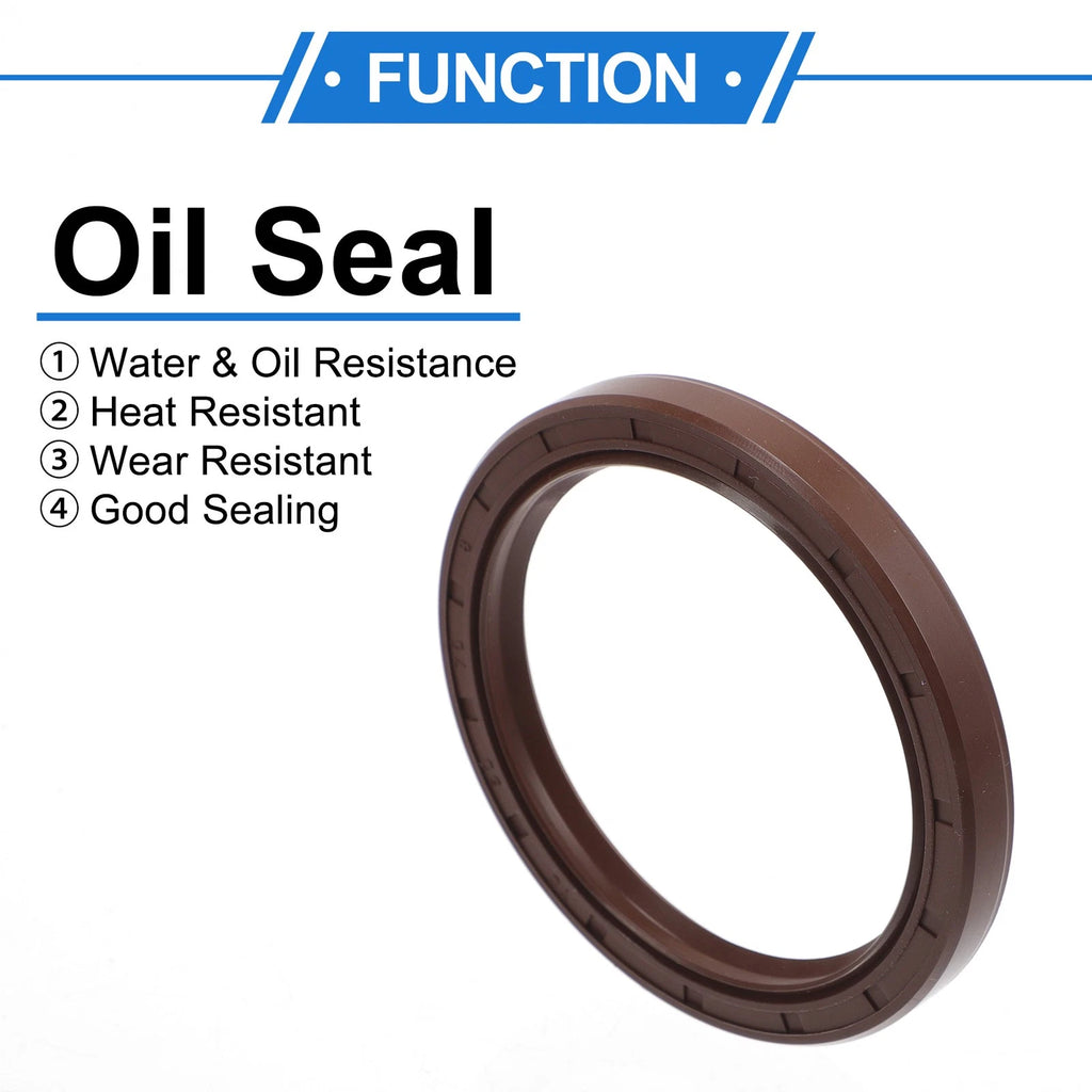 2X Oil Seal Rotary Shaft Seal FKM Rubber 60x75x8mm for Various Models 