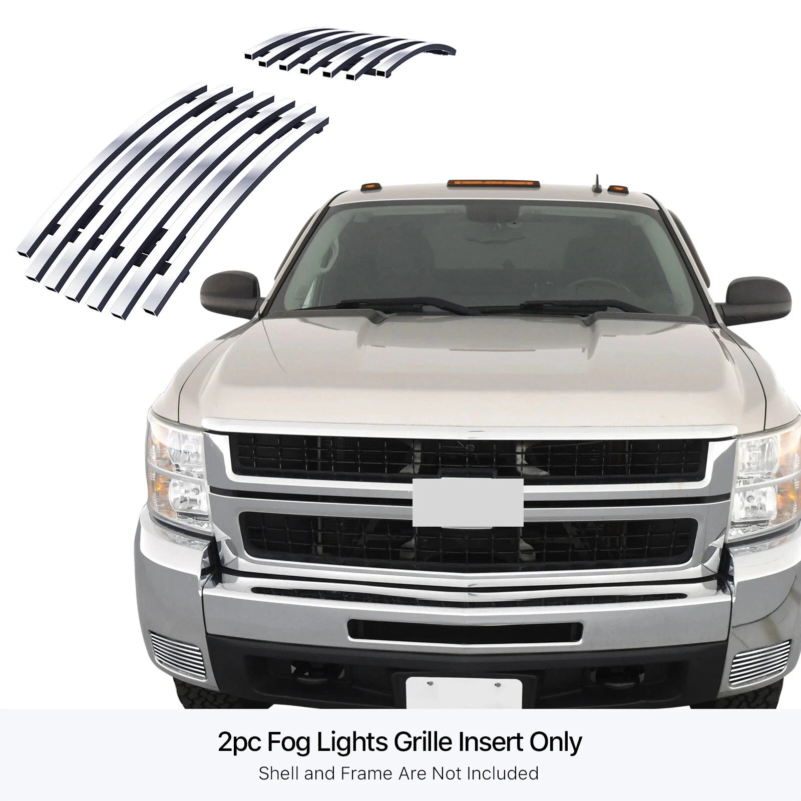 Chrome Billet Grille Insert for Chevy Silverado 1500/2500 (2007-2010)
