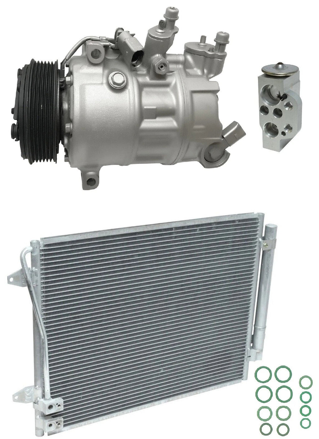 AC Compressor Kit with Condenser for Volkswagen Beetle 1.8L (2017-2017)