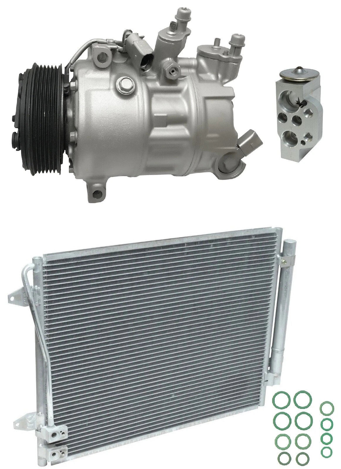 AC Compressor Kit with Condenser for Volkswagen Beetle 1.8L (2017-2017)