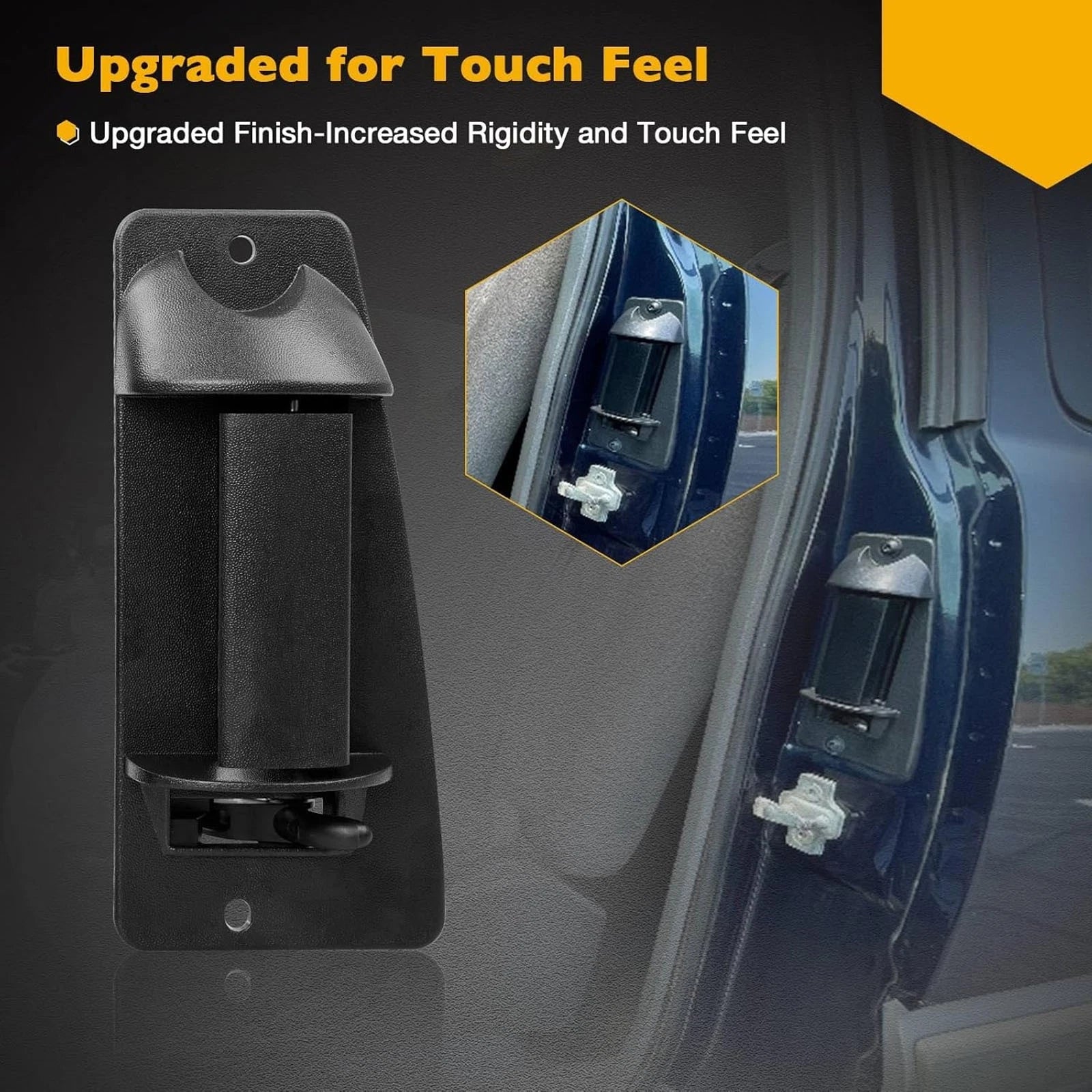 Set of 2 Rear Left & Right Door Handles for 1999-2007 Chevy Silverado GMC