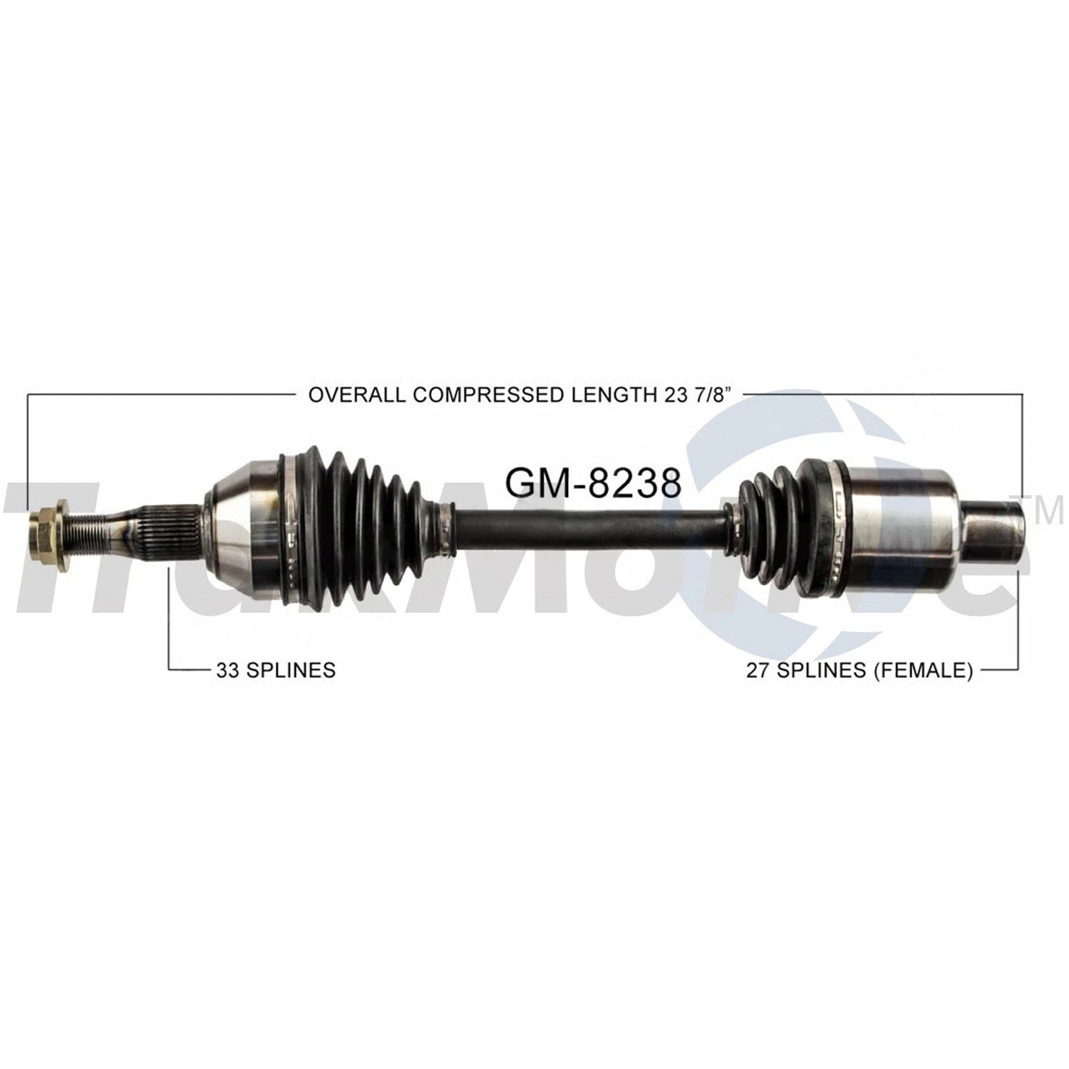 Surtrack Front Passenger Right CV Axle Shaft for GM Models