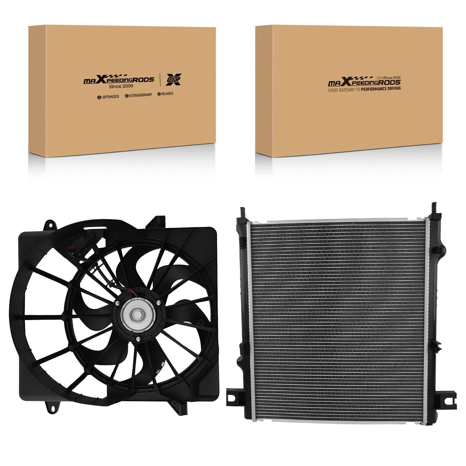 Radiator and Cooling Fan Assembly for Jeep Liberty (2008–2012) 68033228AA
