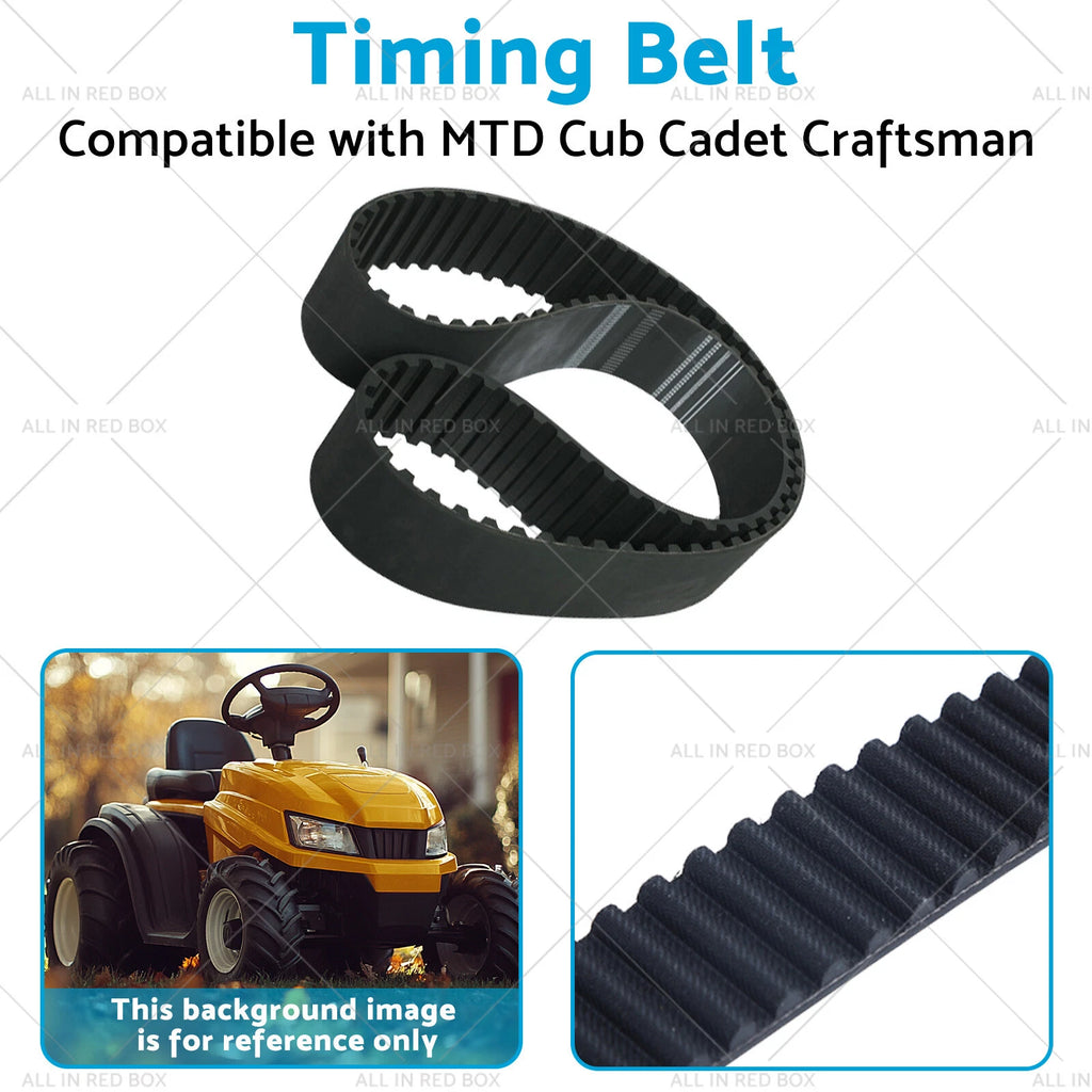 Timing Belt for MTD Cub Cadet Craftsman Riding Lawn Mowers (954-04167)