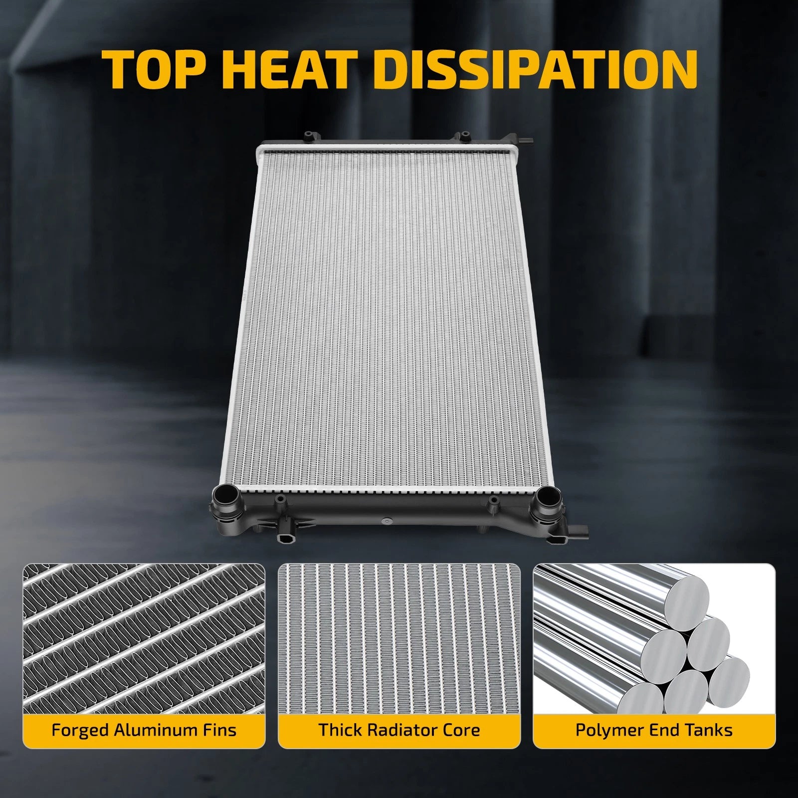 Aluminum Radiator for VW Jetta GTI Golf (2005–2014) 2995