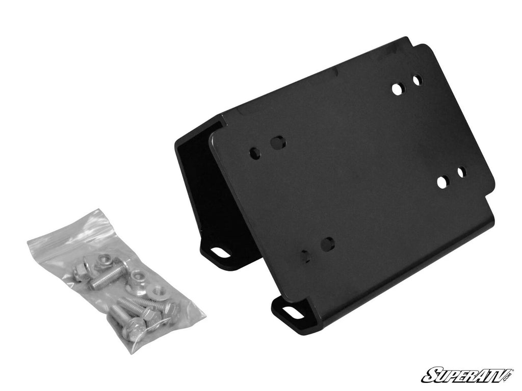 Winch Mounting Plate for Can-Am Defender (2016–2023) - 3500 lb Black Ops