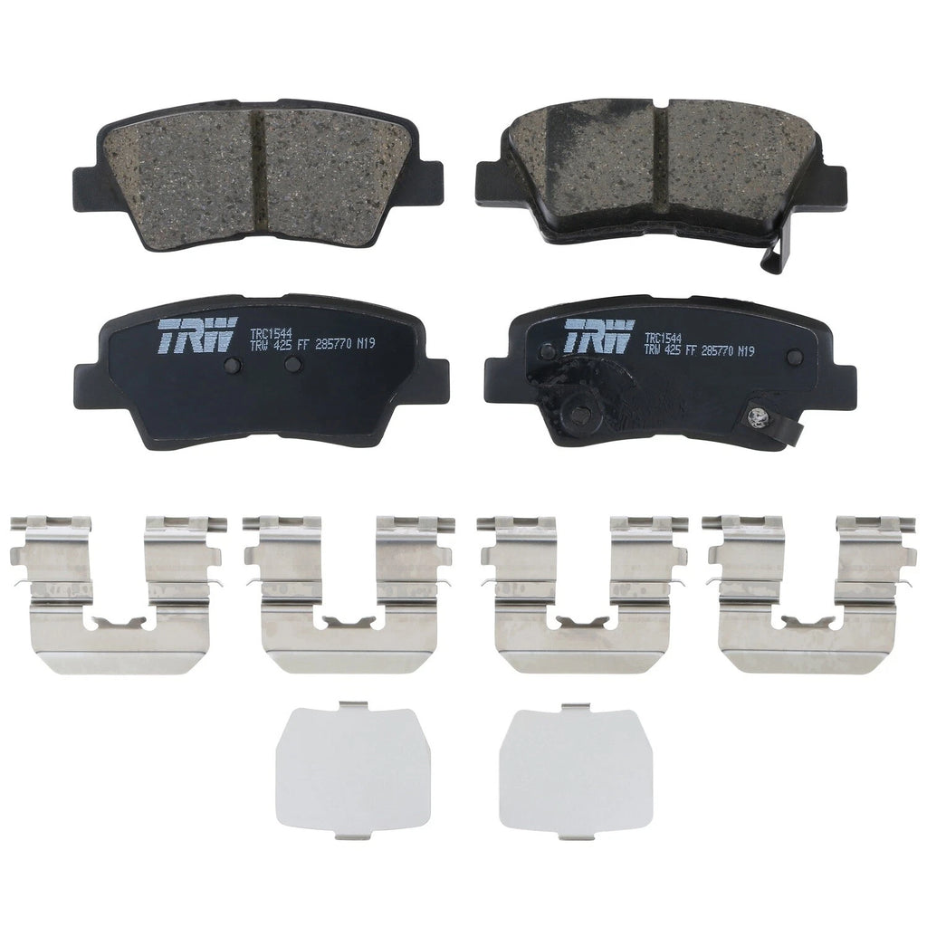 Rear Brake Kit 284mm Disc Rotors & TRW Ceramic Pads for Hyundai Azera, Kia Optima