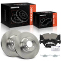 Front Disc Brake Rotors & Ceramic Pads for BMW 745i 2002–2005