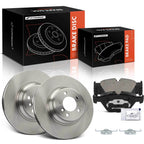 Front Disc Brake Rotors & Ceramic Pads for BMW 745i 2002–2005