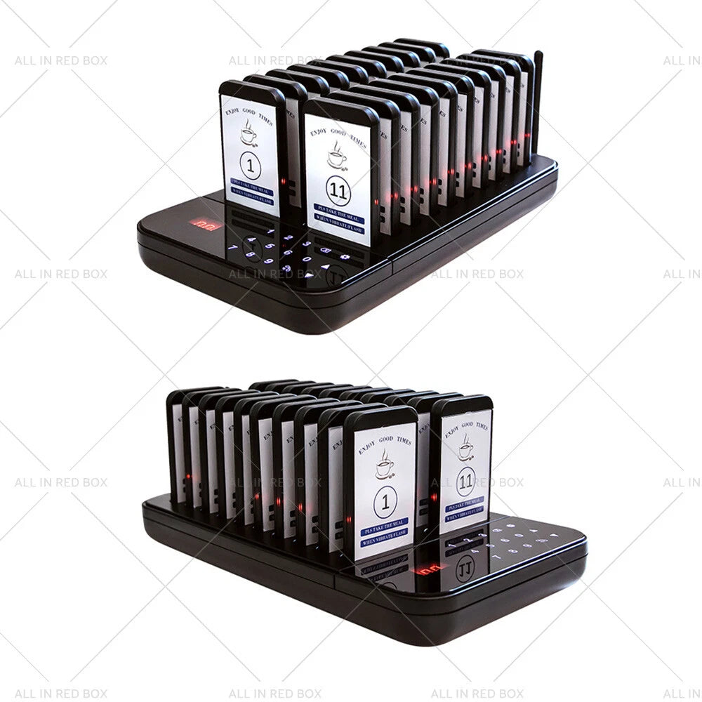 Coaster Pager Guest Call Wireless Paging System (20 Units)