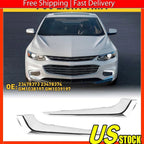Pair Front Bumper Grille Insert Fog Light Trim for Chevy Malibu (2016â2018)